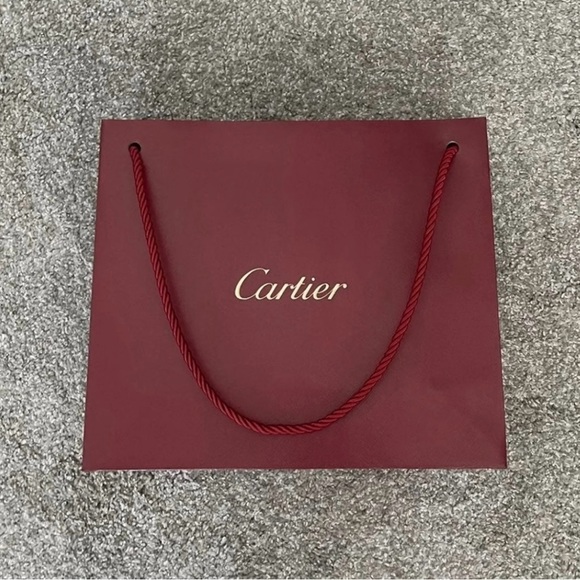 Cartier Small Red Shopping Gift Bag - Picture 1 of 6